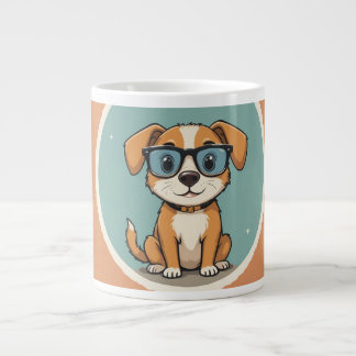 Grande Tasse Caneca com Cachorro 