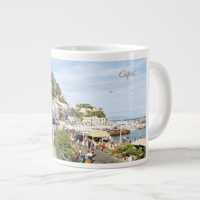 Grande Tasse Capri, Italie, Photographie, Mug (Devant droit)