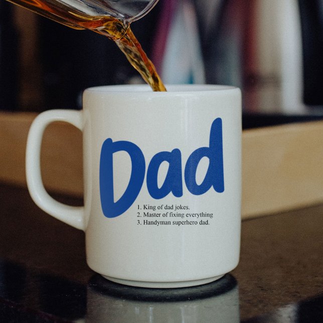 Grande Tasse Caractéristiques de la Fête des pères Best Papa Da (Créateur téléchargé)
