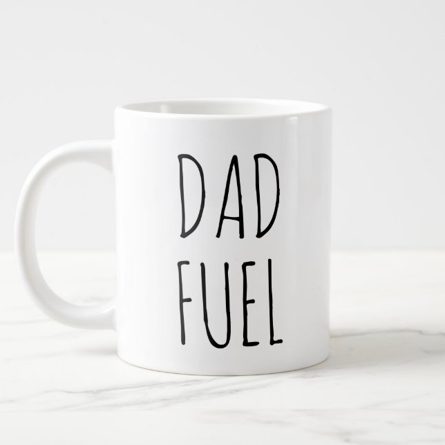 Grande Tasse "Carburant papa" Simple Farmhouse moderne (Gauche)