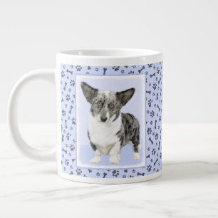 Grande Tasse Cardigan Welsh Corgi Peinture - Art Chien original