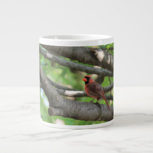 Grande Tasse Cardinal dans l'arbre, avec une citation de John M