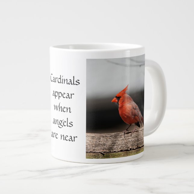 Grande Tasse Cardinal Photos & Citation : Les anges sont près ! (Devant droit)