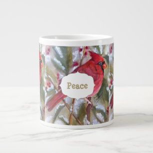 Grande Tasse Cardinal rouge paisible