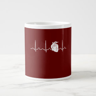 Grande Tasse Cardiologue Heartbeat