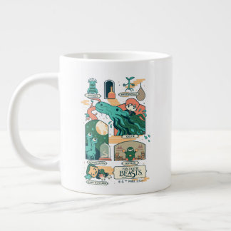 Grande Tasse Caricature Bêtes fantastiques Scènes
