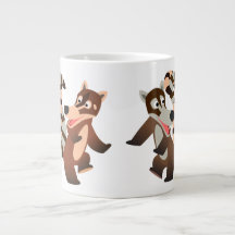 Caricature de danse mignonne Coatimundis