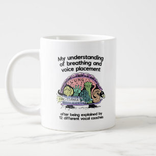 Grande Tasse Caricature humoristique de l'entraîneur vocal