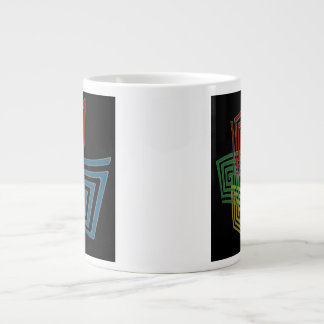 Grande Tasse Carrés Spiraux déformés Et Tissés
