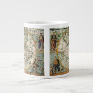 Grande Tasse Carte ancienne du monde des Amériques, Theodor de 