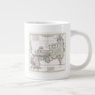 Grande Tasse Carte antique du Japon  1769