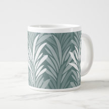 Carte artistique de feuilles d'agave sarcelle vert