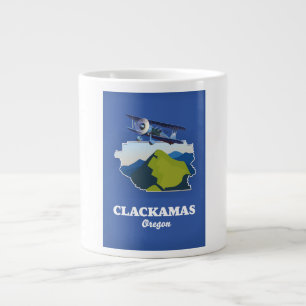 Grande Tasse Carte de Clackamas Oregon États-Unis