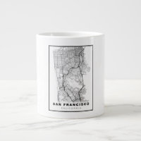 Carte de la péninsule de San Francisco