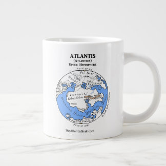 Grande Tasse Carte de l'Atlantide - Les deux hémisphères - Jumb