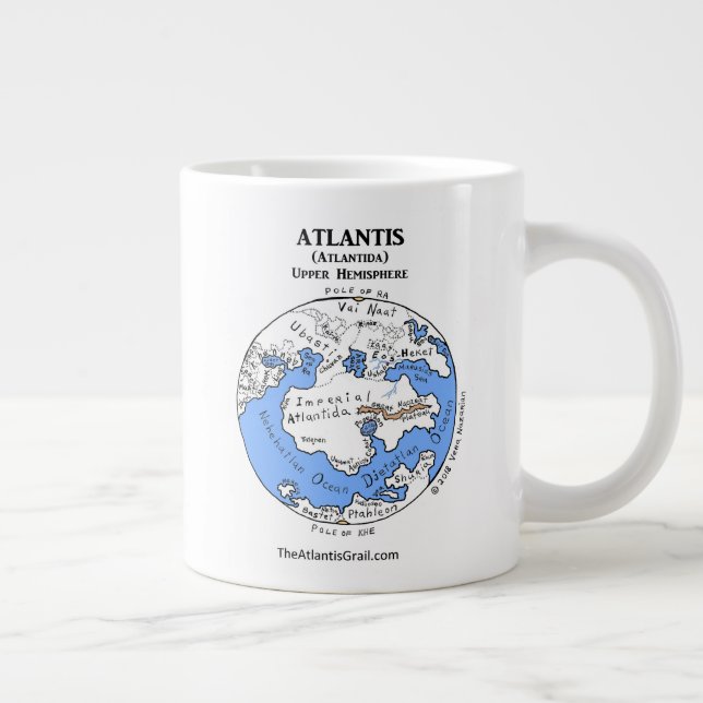 Grande Tasse Carte de l'Atlantide - Les deux hémisphères - Jumb (Droite)