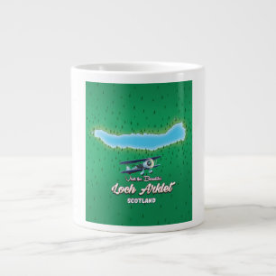 Grande Tasse Carte de loch Arklet Ecosse Carte vintage