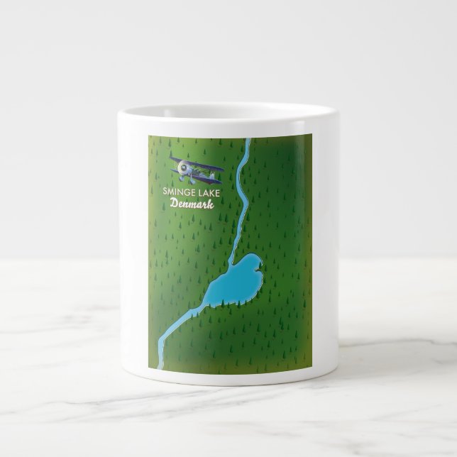 Grande Tasse Carte de voyage de Sminge Lake Danemark (Devant)