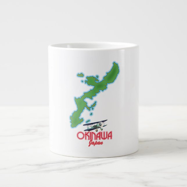 Grande Tasse Carte de voyage du Japon d'Okinawa (Devant)