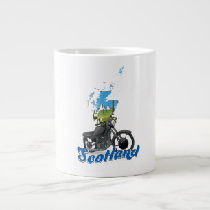 Grande Tasse carte de voyage moto Écosse poseur