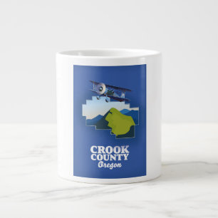Grande Tasse Carte du comté de Crook Oregon