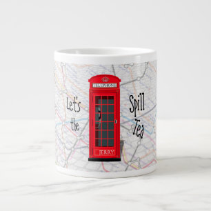 Grande Tasse Carte du métro de Londres et cabine téléphonique r