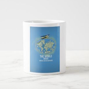 Grande Tasse Carte du monde Dubaï Émirats arabes unis