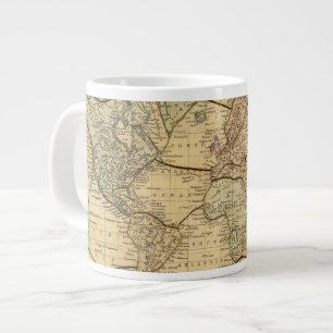 Grande Tasse Carte du monde sur la projection des Mercators