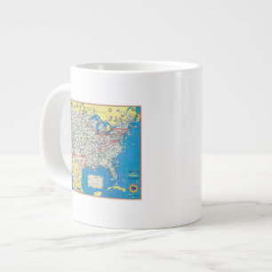 Grande Tasse Carte du système American Airlines