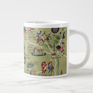 Grande Tasse Carte Dunlop du pays de Shakespeare, Angleterre