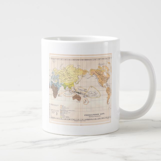 Grande Tasse Carte ethnographique du monde (Droite)