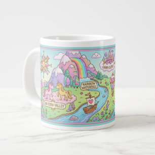 Grande Tasse Carte Magique du Monde Mug Enfant avec Nom Personn