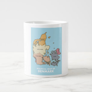 Grande Tasse Carte politique du Danemark