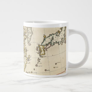 Grande Tasse Carte Vintage de la Chine  1662