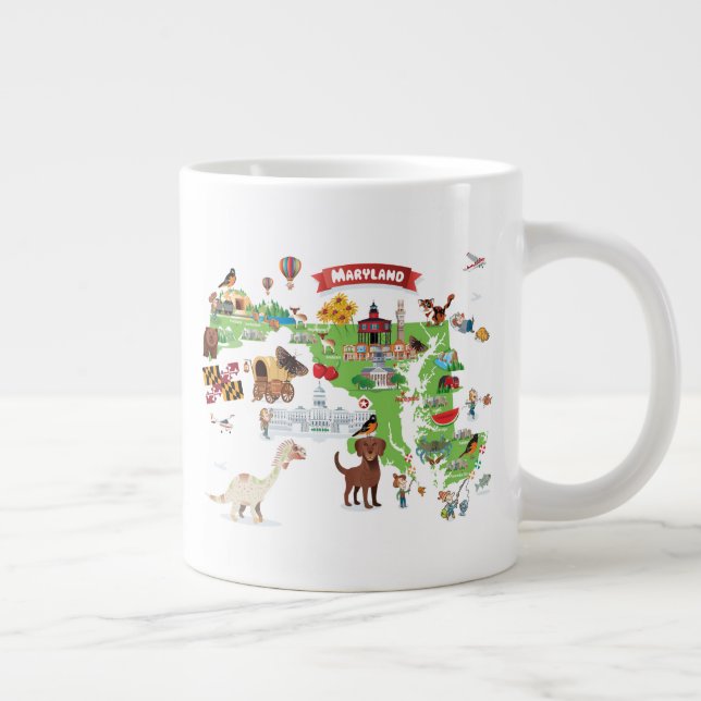 Grande Tasse Cartographie du Maryland (Droite)
