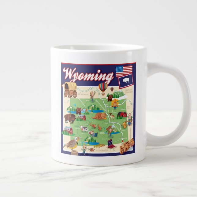 Grande Tasse Cartographie du Wyoming (Droite)