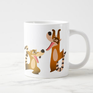 Grande Tasse Cartoon joyeux Cute Coatimundis