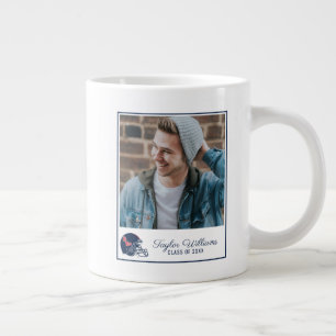 Grande Tasse Casque Ole Miss Football bleu foncé