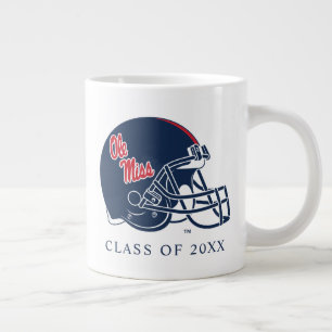 Grande Tasse Casque Ole Miss Football bleu foncé