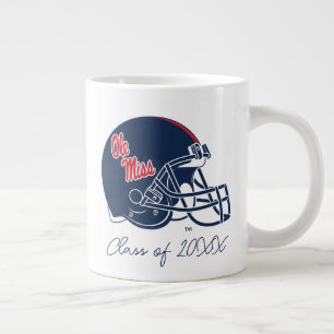 Grande Tasse Casque Ole Miss Football bleu foncé