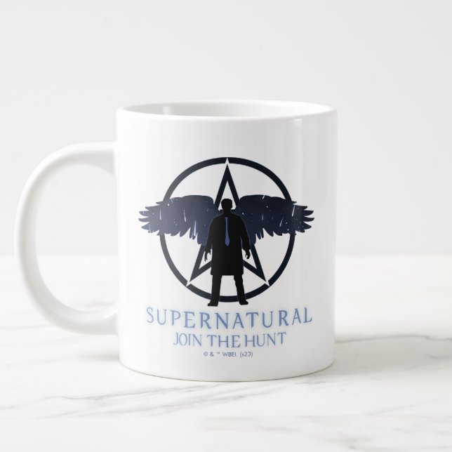 Grande Tasse Castiel surnaturel Tombant étoiles Graphisme (Gauche)