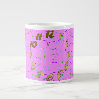 Grande Tasse Cercles et boucles Magenta rose moderne