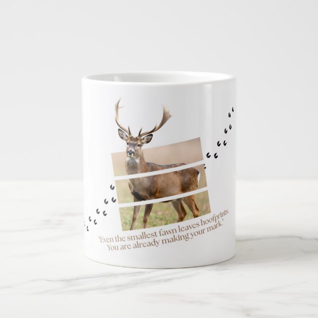 Grande Tasse Cerf de l'âme de la forêt (Devant)