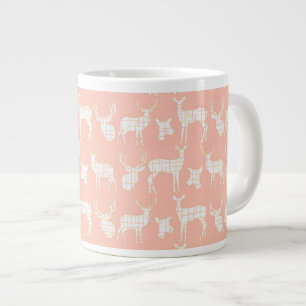 Grande Tasse Cerf en silhouette rustique sur Mug de spécialités