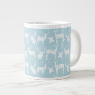 Grande Tasse Cerf en silhouette rustique sur Mug de spécialités