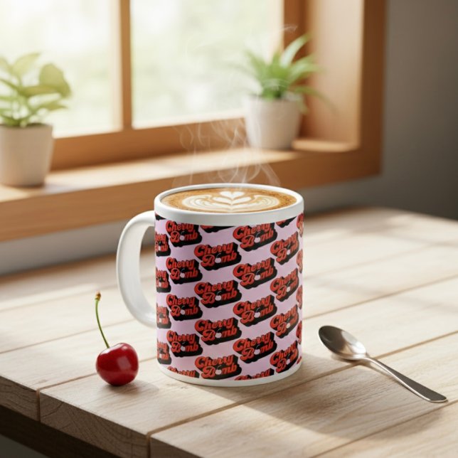 Grande Tasse Cerise Bombe Giant Café Mug (Créateur téléchargé)
