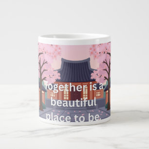 Grande Tasse Cerisier 'Ensemble est un bel endroit où être'