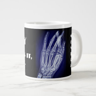 Grande Tasse C'est drôle. Tu le brises, je le prends" & Mains 