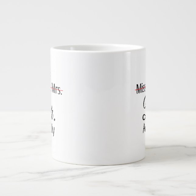 Grande Tasse C'est Mlle Mme Mme Dr. Dr. En fait (Devant)