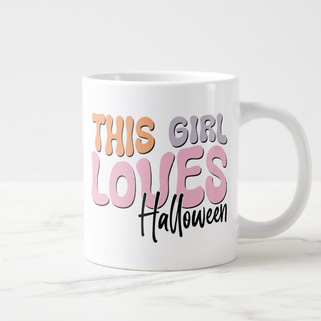 Grande Tasse Cette fille adore Halloween (Droite)